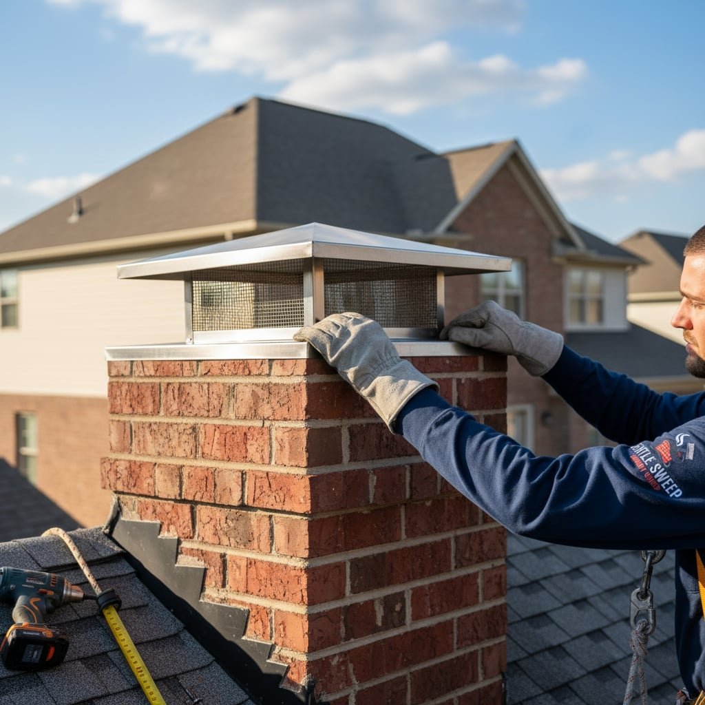 Chicago Chimney Cap Installation